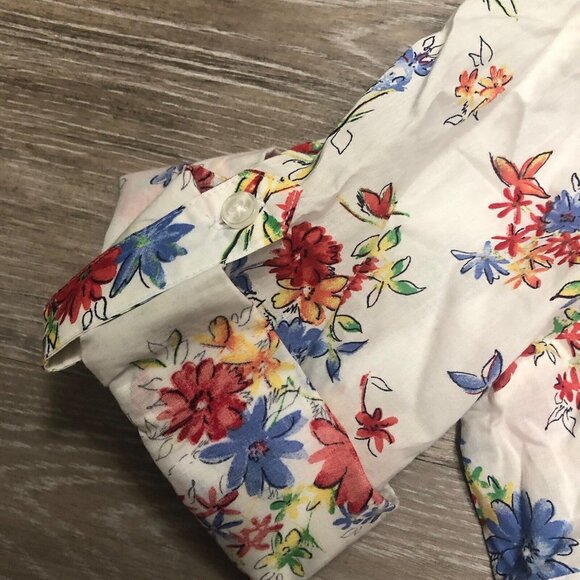 Studio Works Womens SZ 1X Top Floral‎ Boho Shirt Blouse Artsy Cottagecore XL - Picture 6 of 7